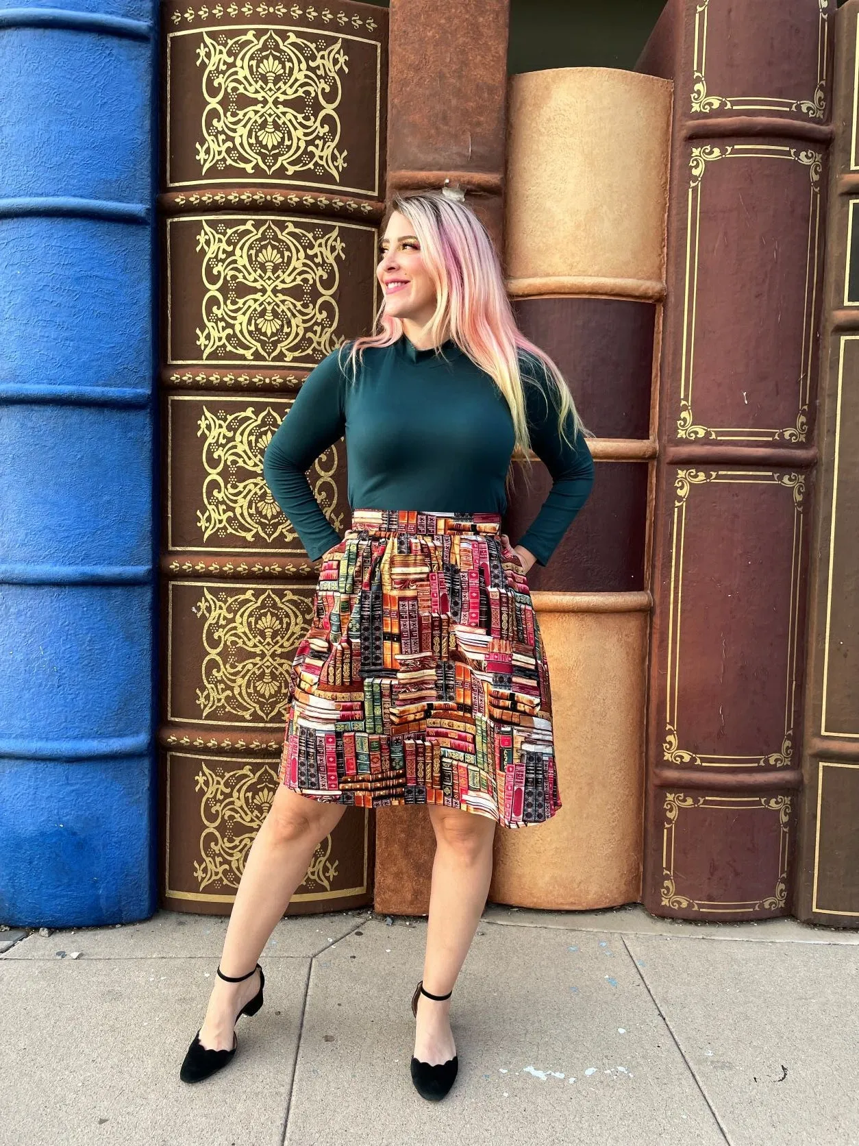 Hunter Green Mock Neck Top sold by Modcloth product image thumbnail 3