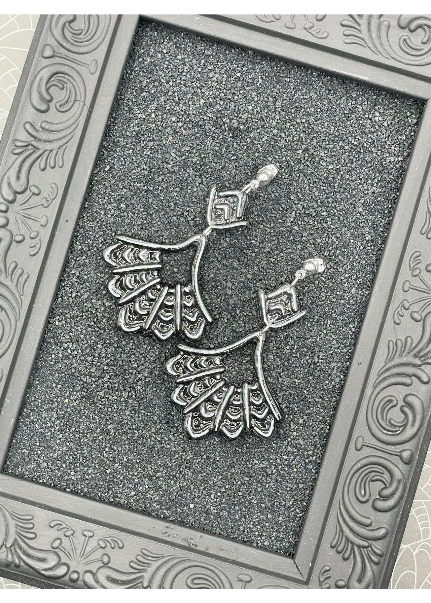 Salem Spider Web Dangly Earrings sold by Modcloth product image thumbnail 3