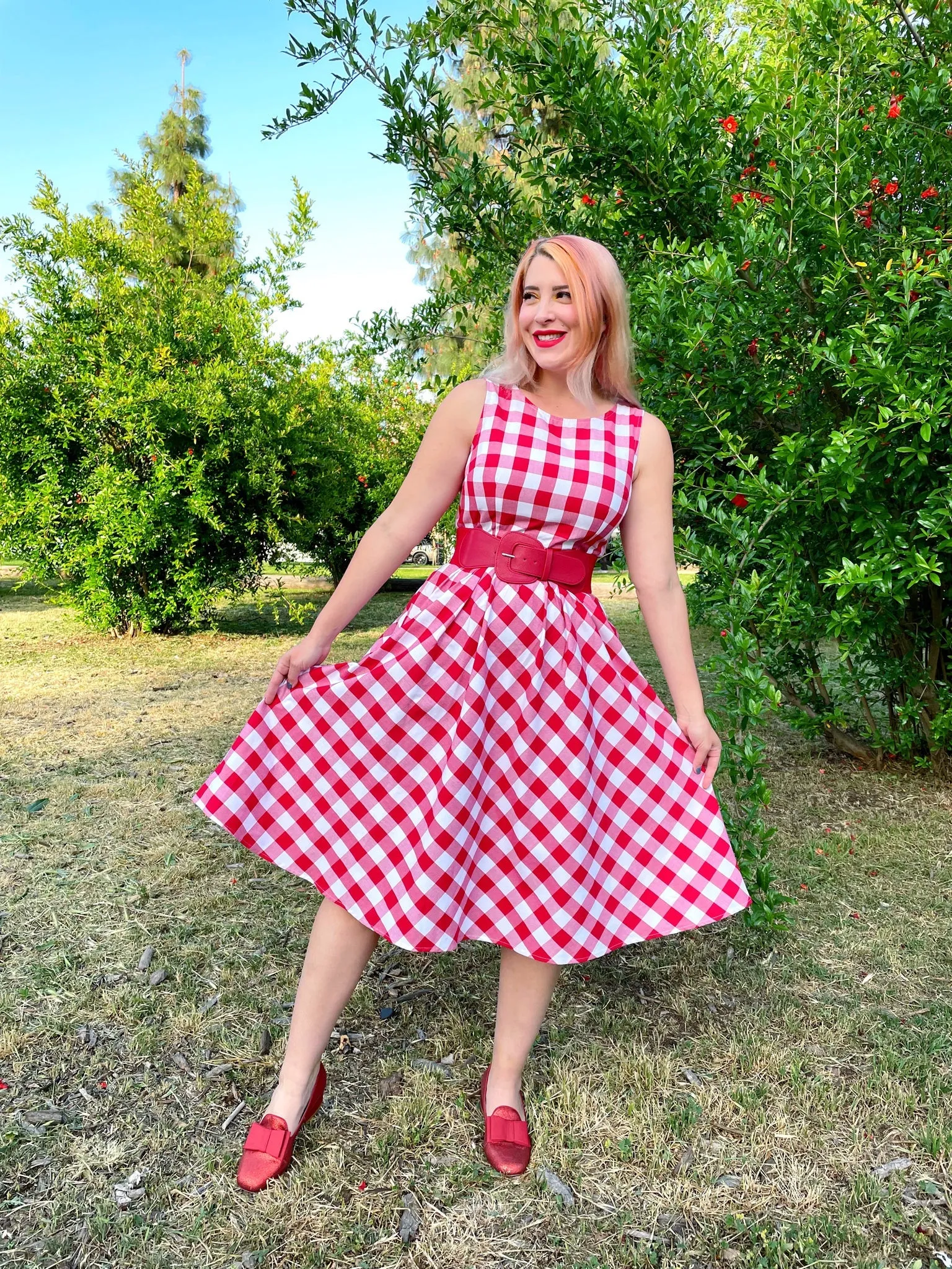 Gingham Midi Dress sold by Modcloth product image thumbnail 2