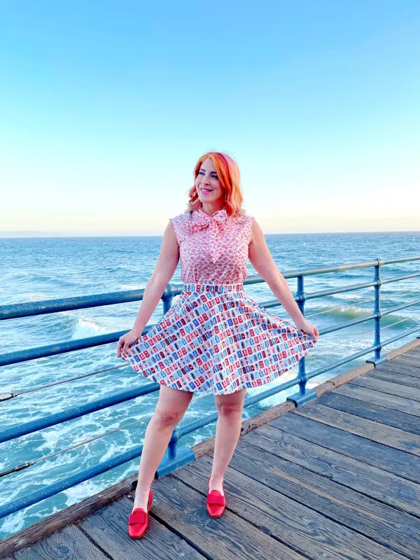 Sunny Days Skater Skirt sold by Modcloth