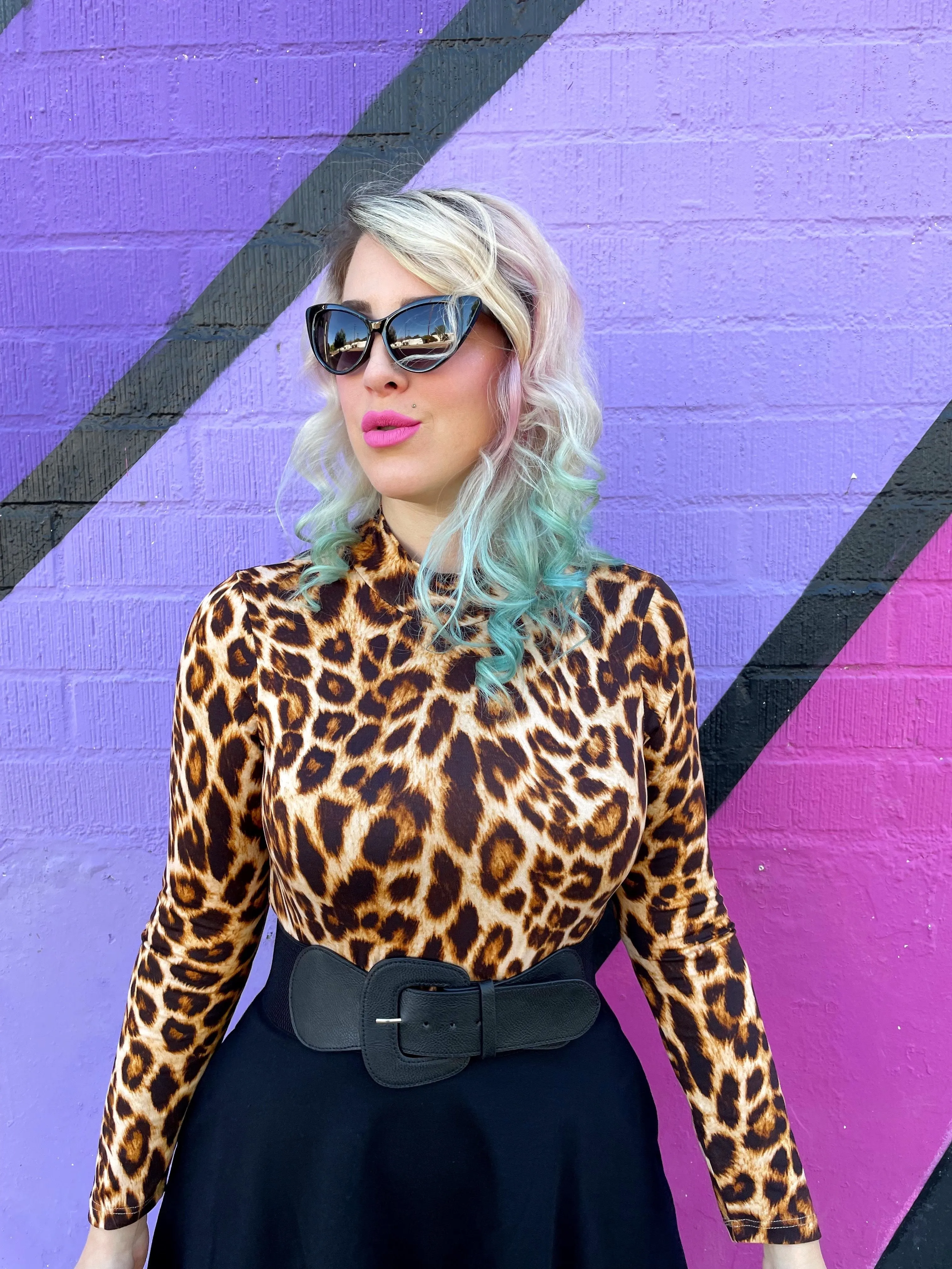 Leopard Mock Neck Top sold by Modcloth product image thumbnail 4