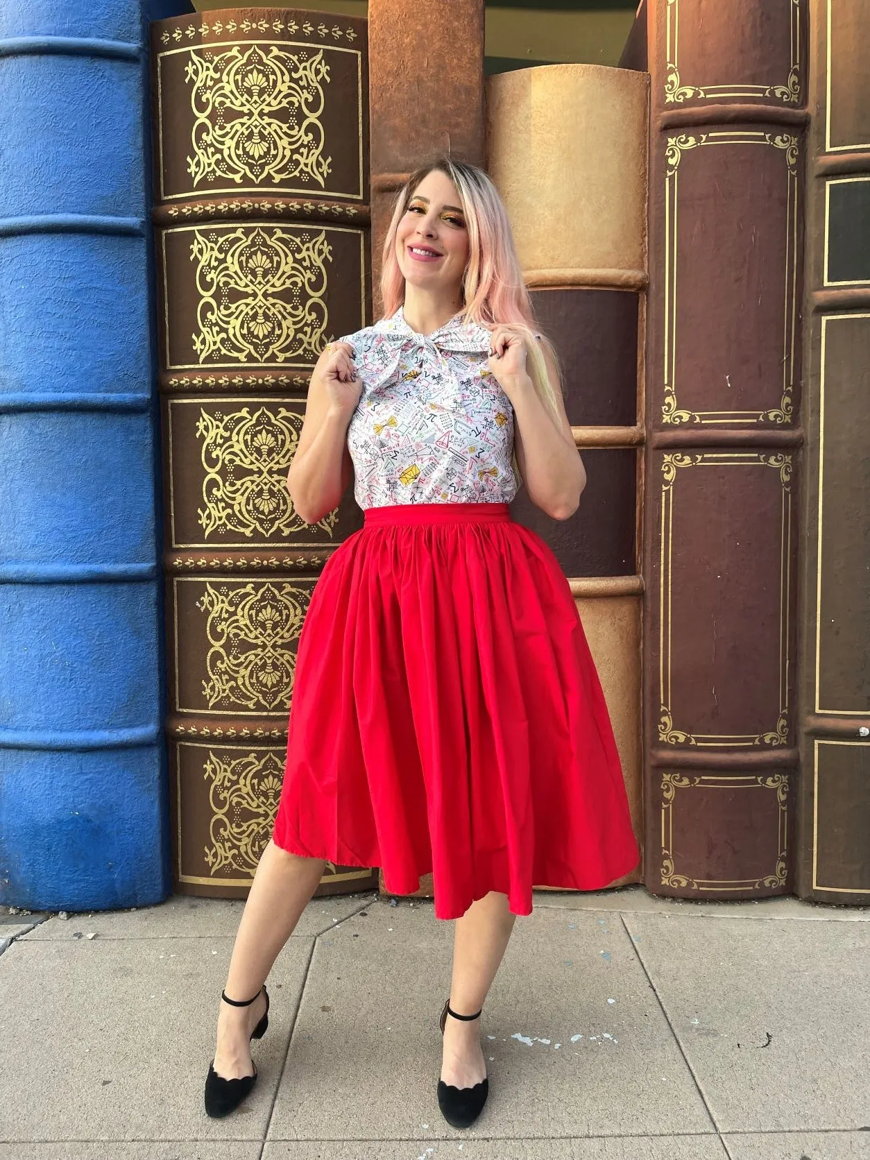 Peggy Swing Skirt in Red sold by Modcloth product image thumbnail 2