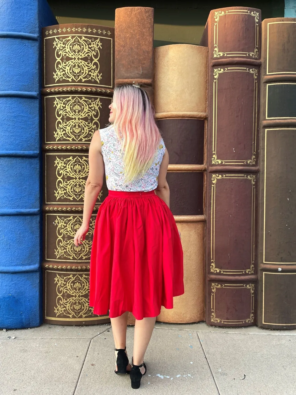 Peggy Swing Skirt in Red sold by Modcloth product image thumbnail 4