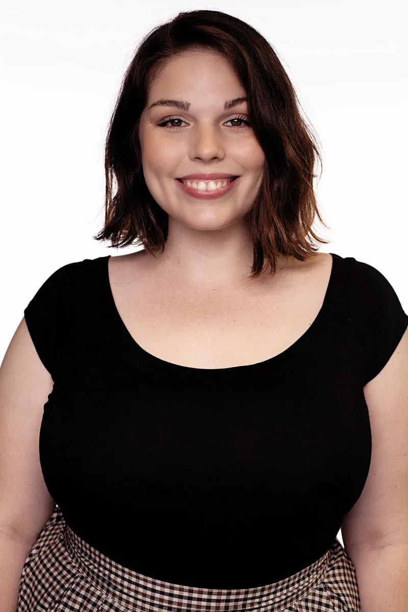 Retro Boat Neck Top in Black sold by Modcloth product image thumbnail 5