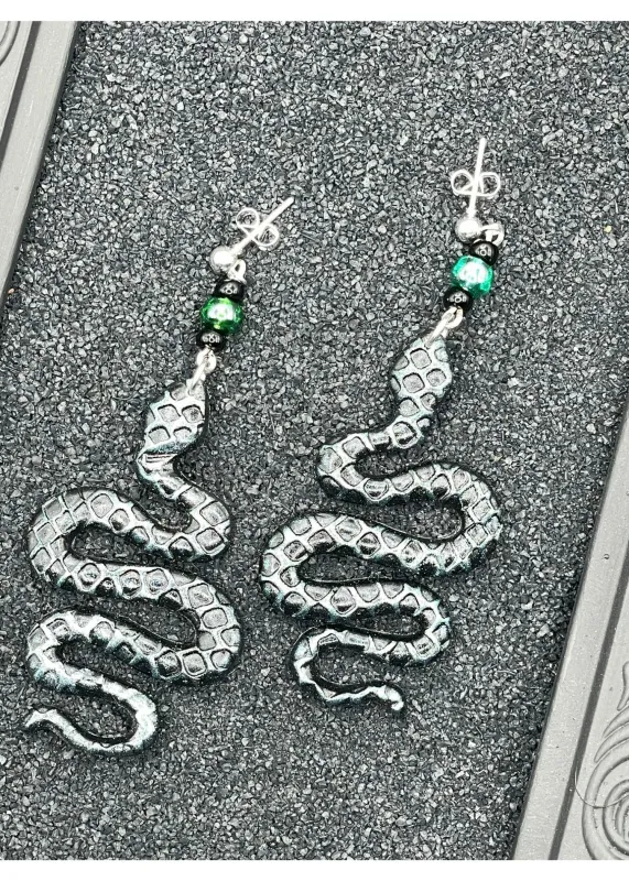 Salem Slithering Snake Earrings sold by Modcloth