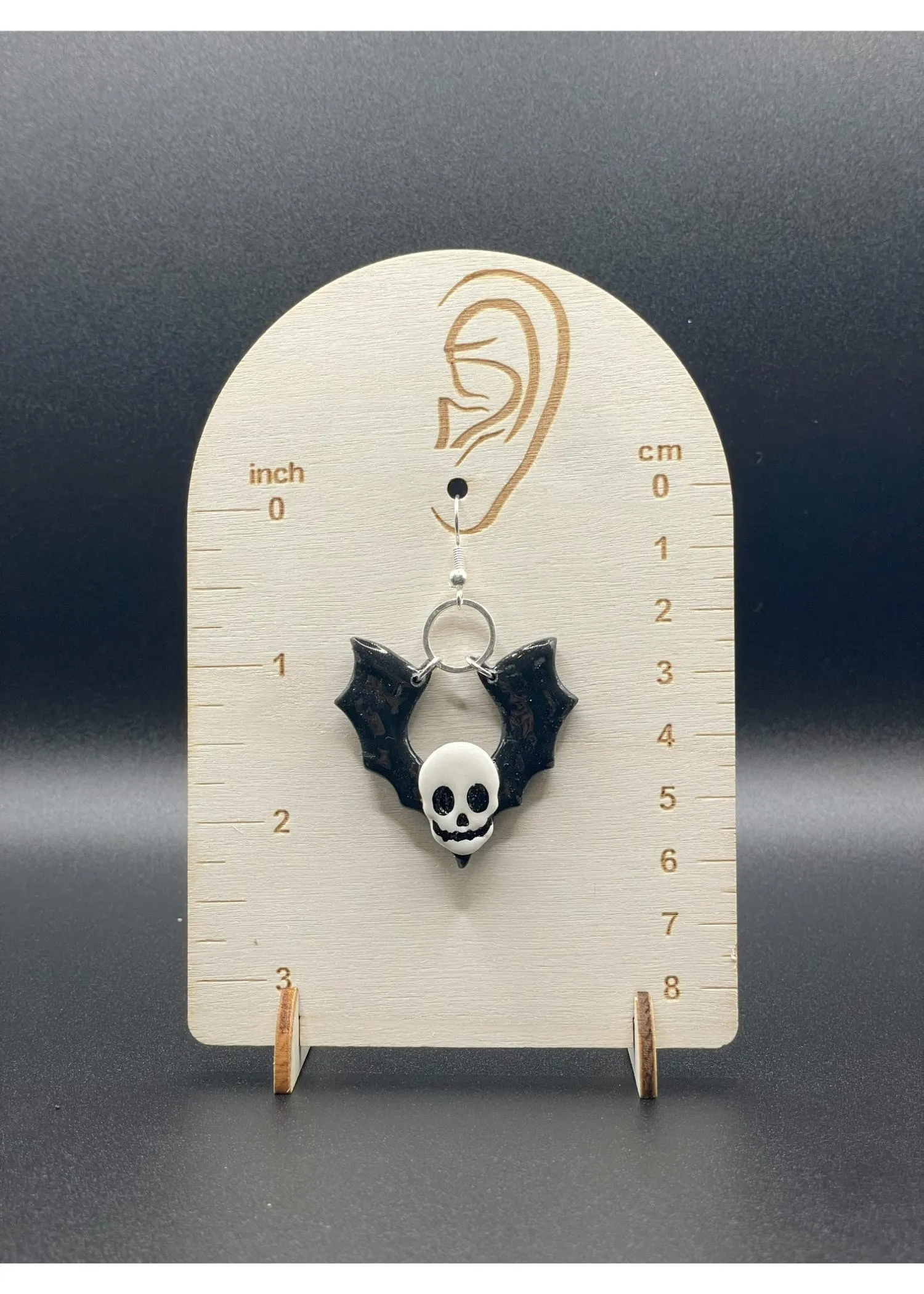 Salem Skull Bat Dangle Earrings sold by Modcloth product image thumbnail 2