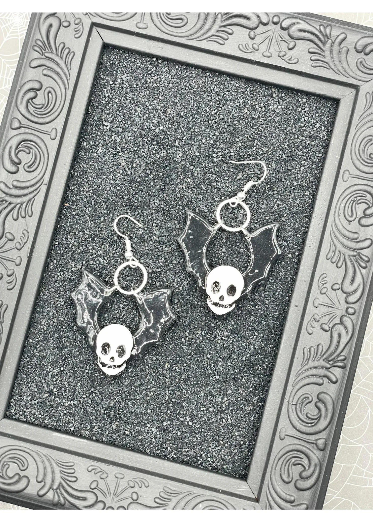 Salem Skull Bat Dangle Earrings sold by Modcloth product image thumbnail 3