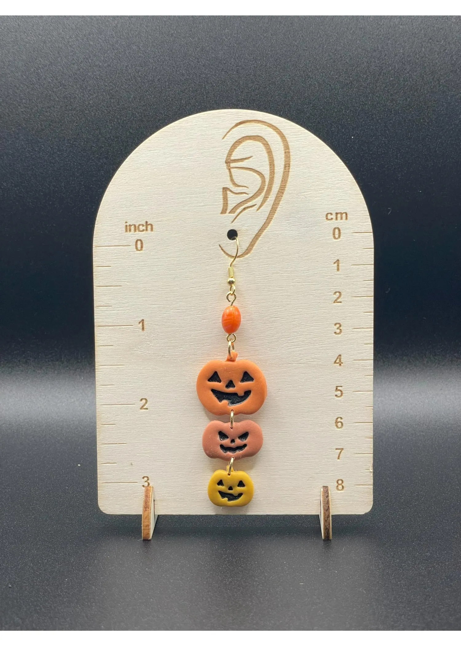 Salem Jack-O-Lantern Stack Earrings sold by Modcloth product image thumbnail 2
