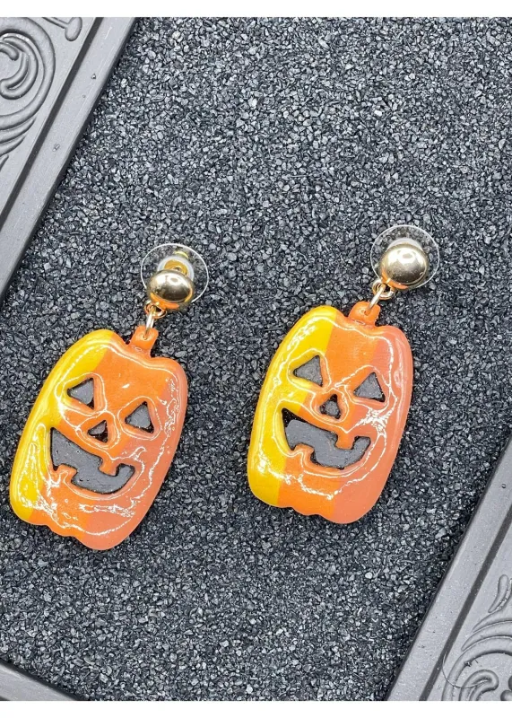Salem Ombre Jack-O-Lantern Earrings sold by Modcloth