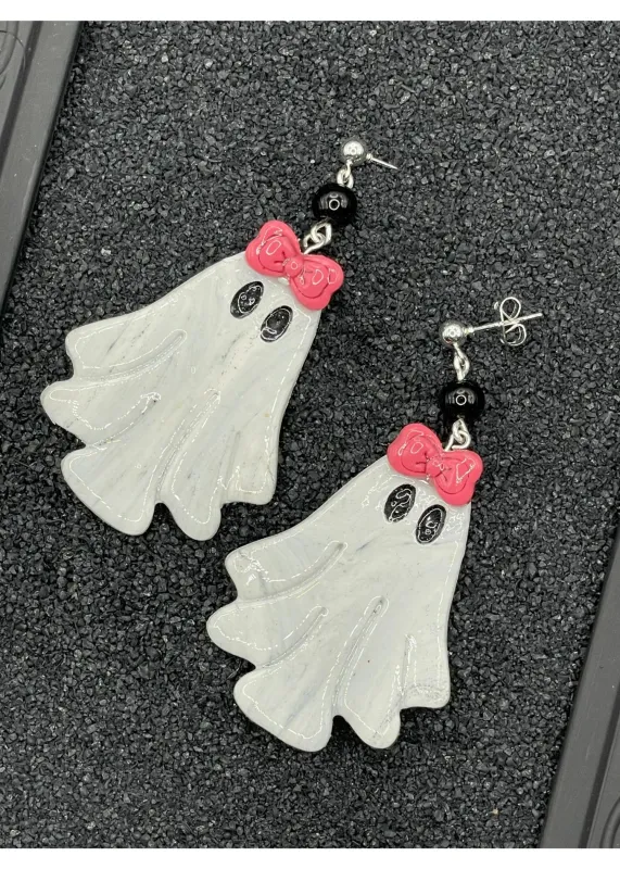 Salem Cute Ghosts with Bows Earrings sold by Modcloth