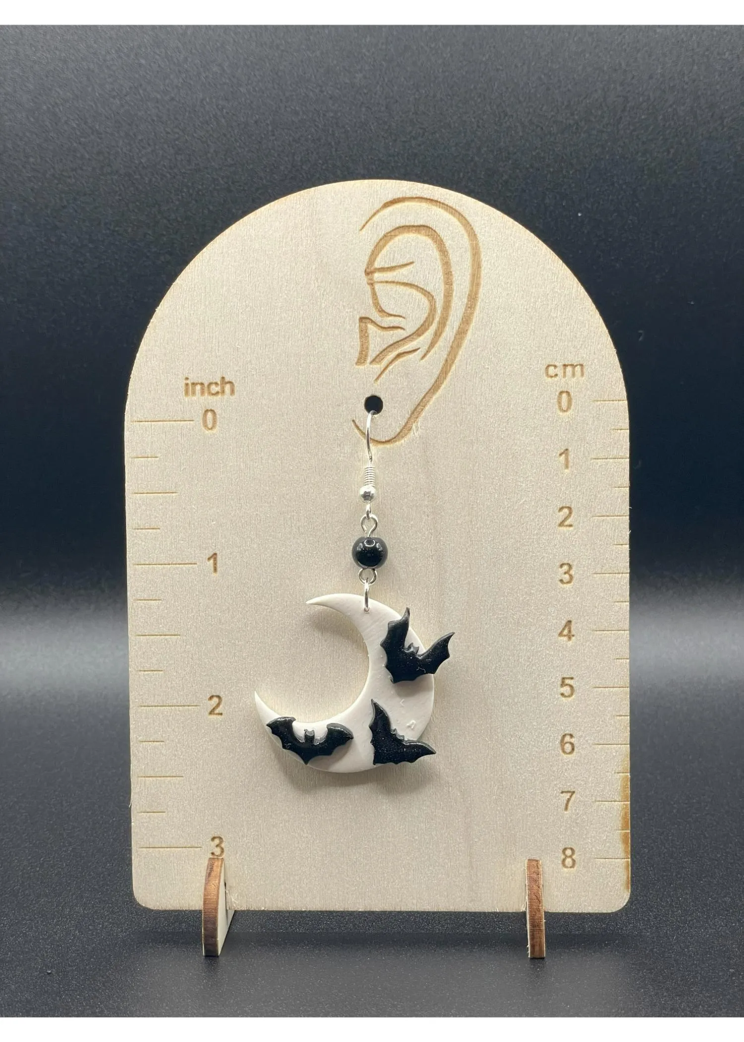 Salem Moon and Bats Earrings sold by Modcloth product image thumbnail 2