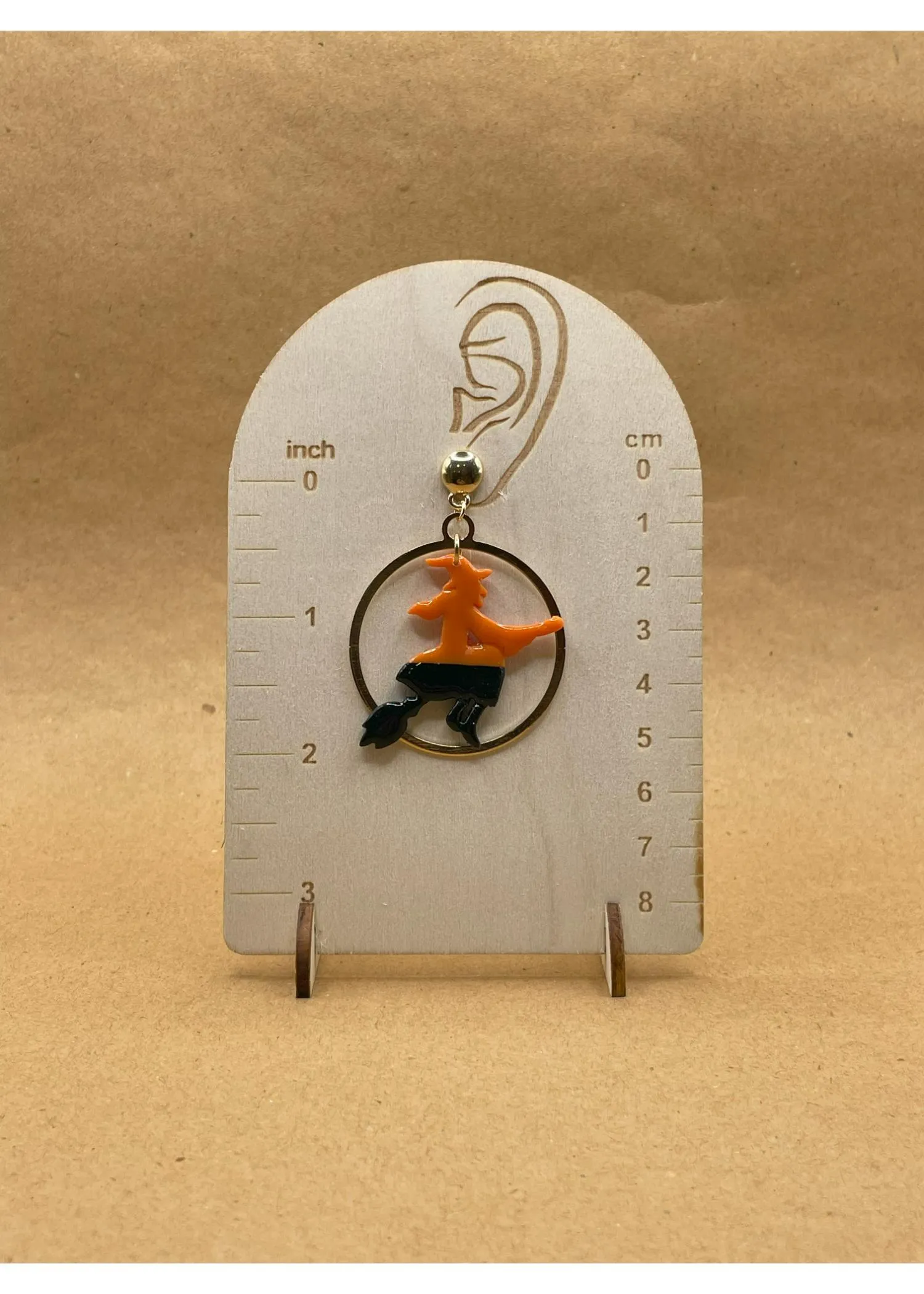 Salem Full Gold Moon Witch Earrings sold by Modcloth product image thumbnail 3