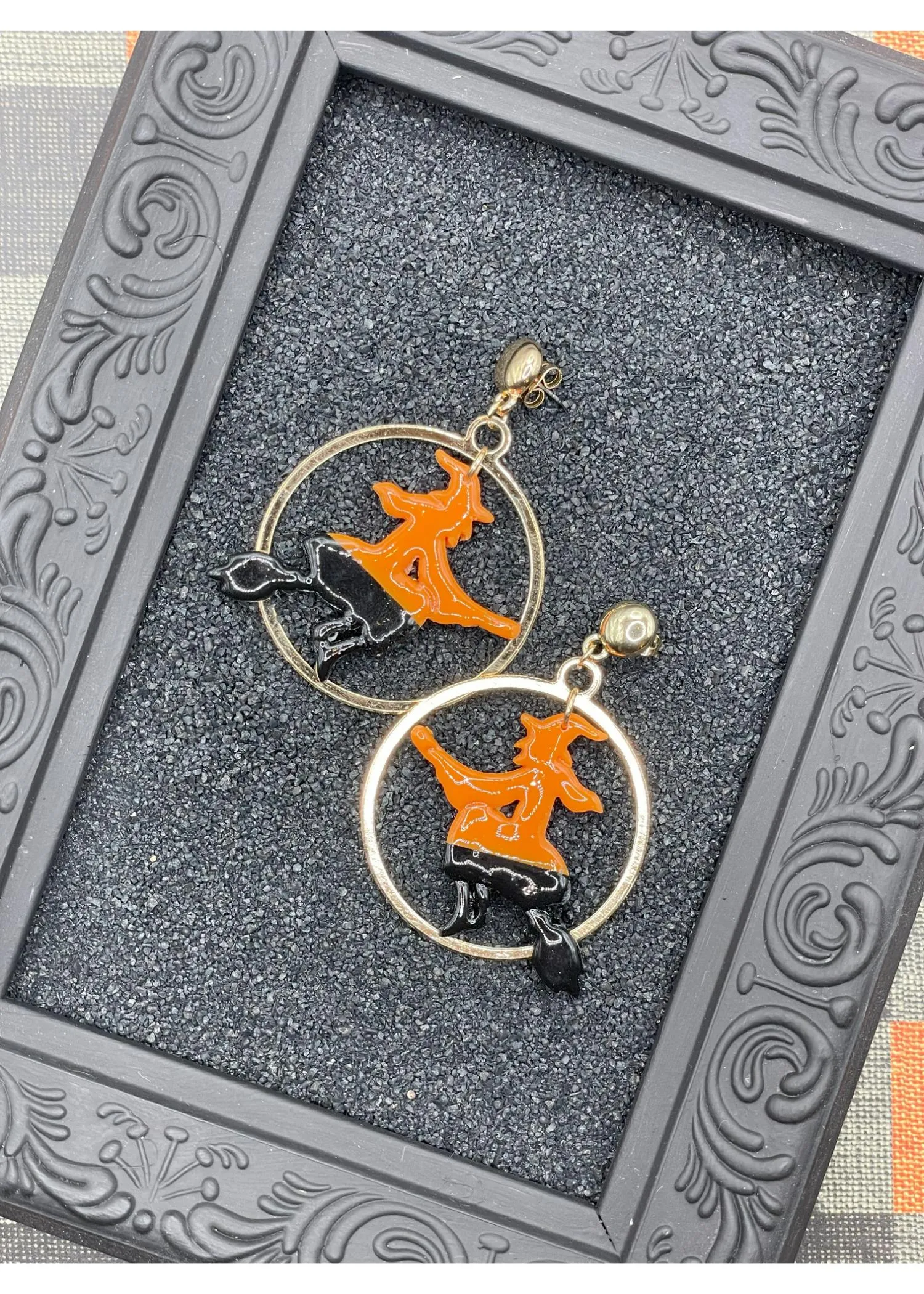 Salem Full Gold Moon Witch Earrings sold by Modcloth product image thumbnail 4