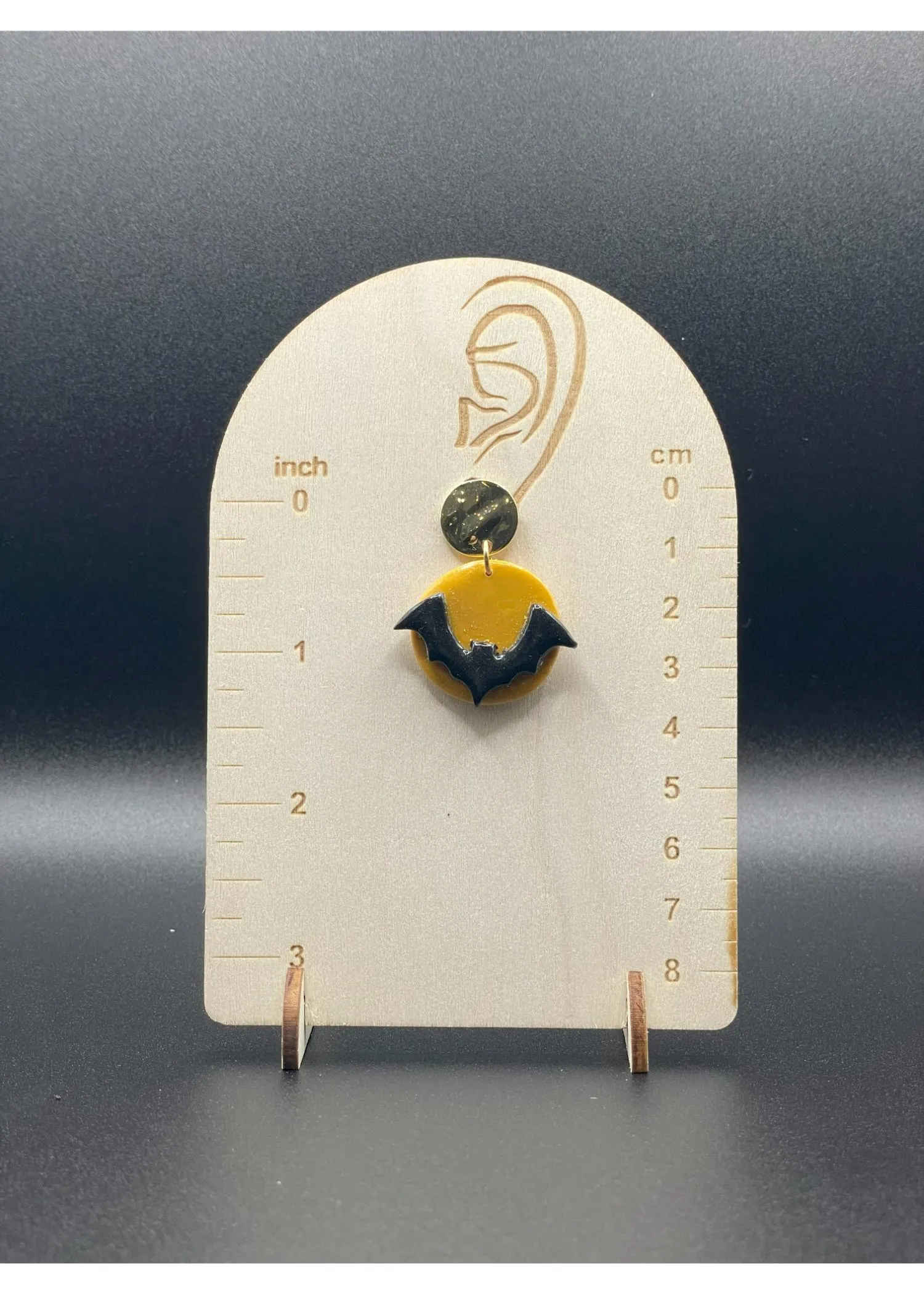 Salem Full Moon Bat Earrings sold by Modcloth product image thumbnail 2