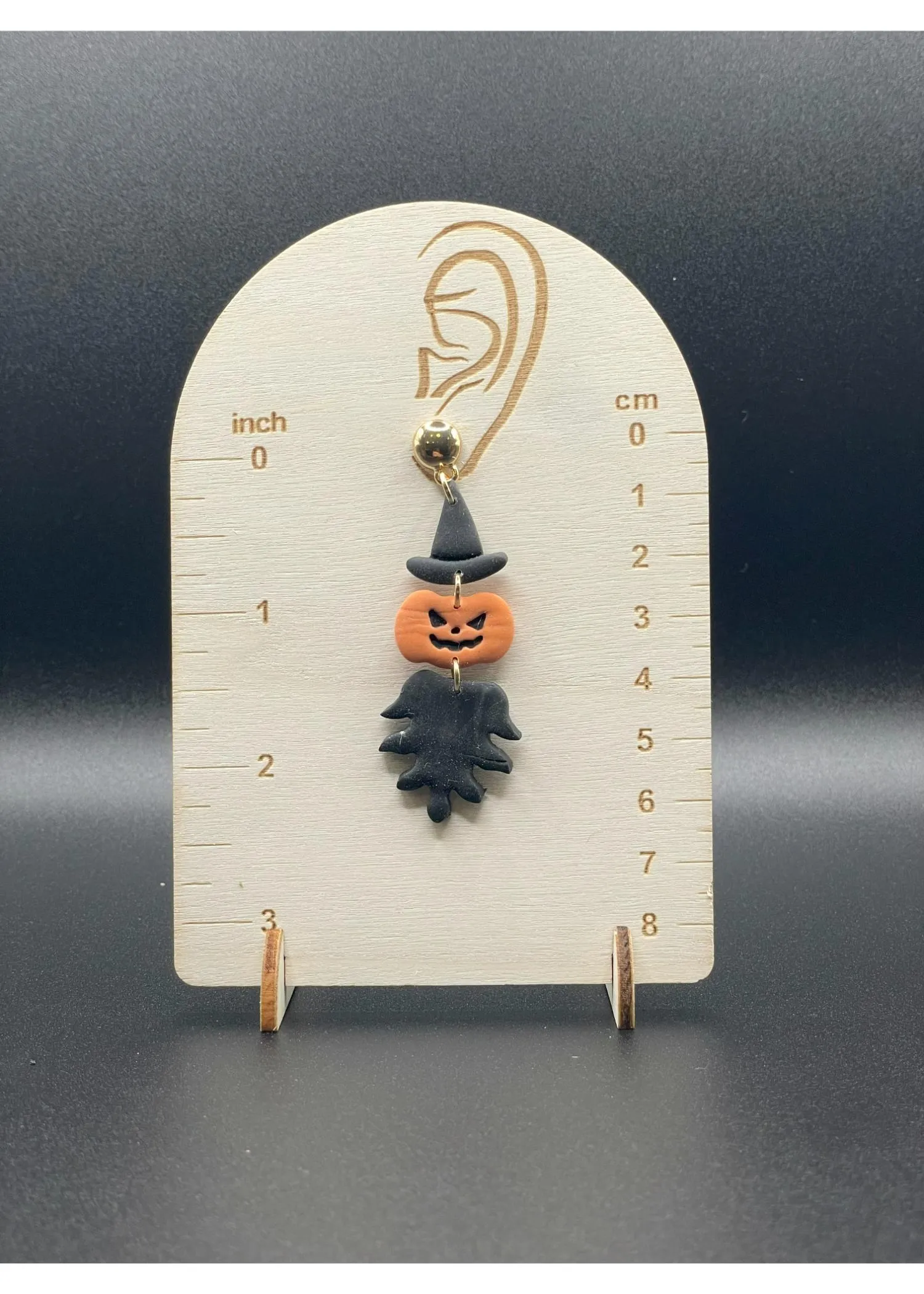 Salem Pumpkin Reaper Dangle Earrings sold by Modcloth product image thumbnail 2