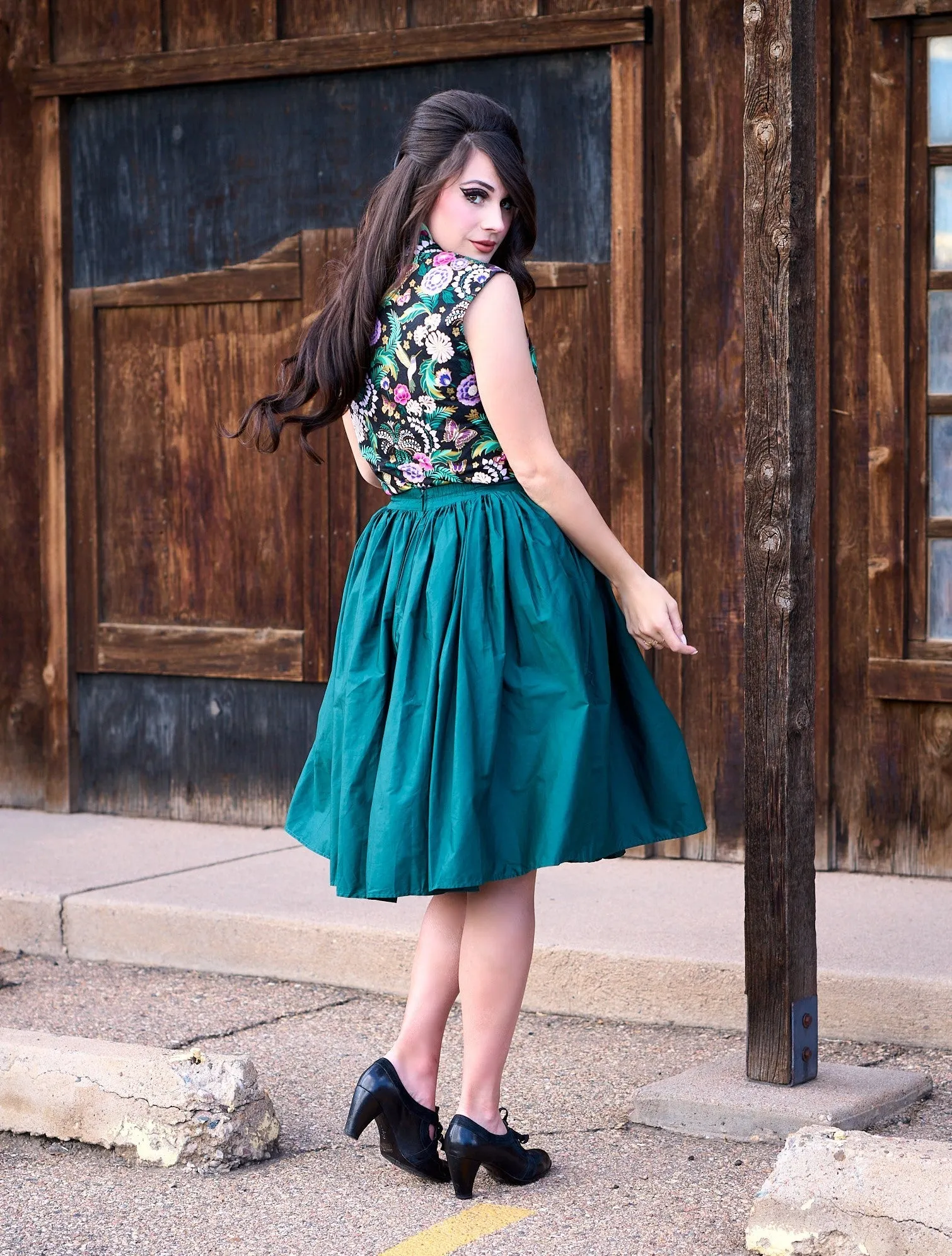 Peggy Swing Skirt in Green sold by Modcloth product image thumbnail 2