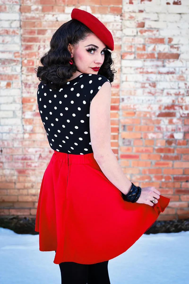 Red Skater Skirt sold by Modcloth product image thumbnail 3