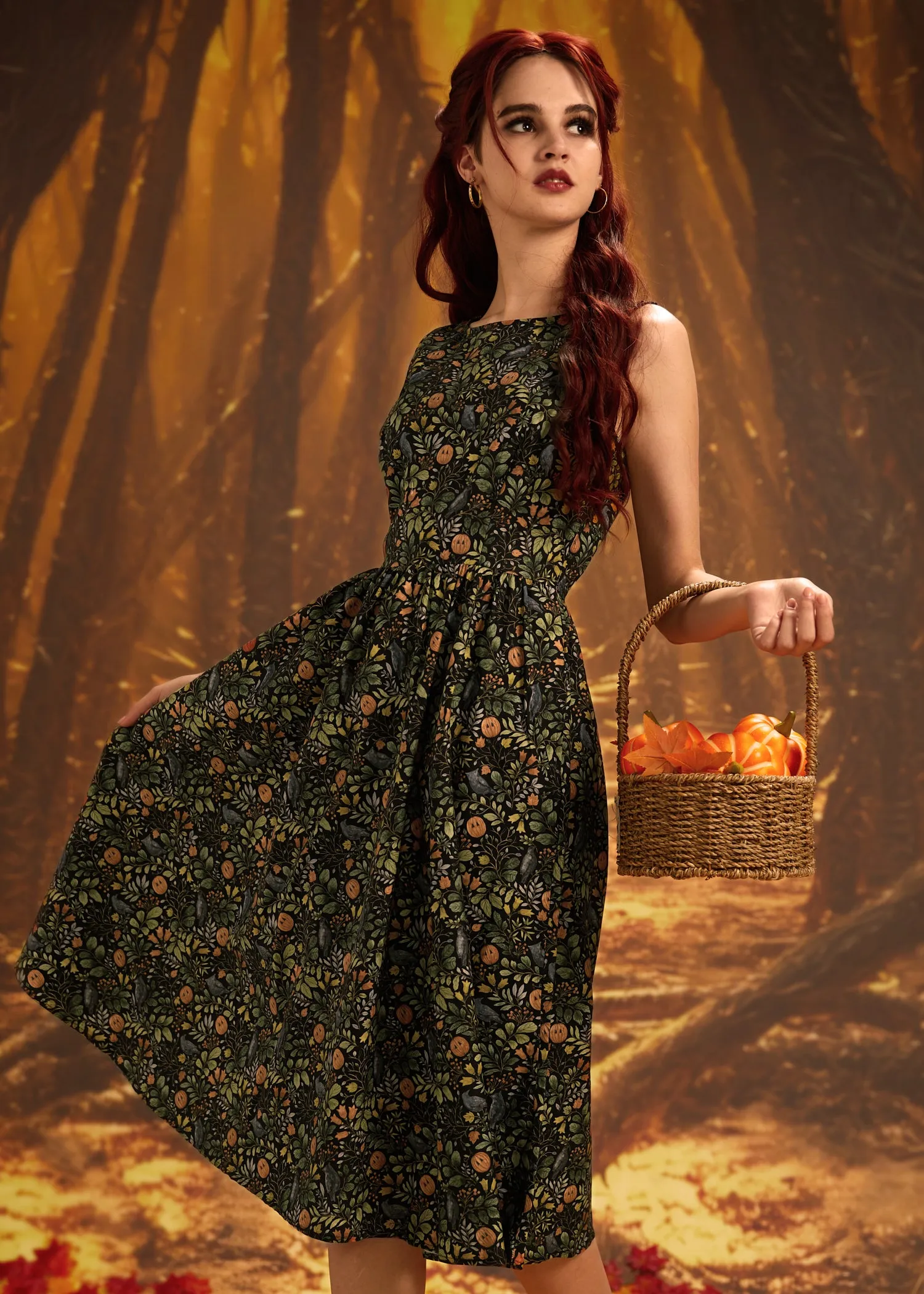 Pumpkin Foliage Midi Dress sold by Modcloth product image thumbnail 5