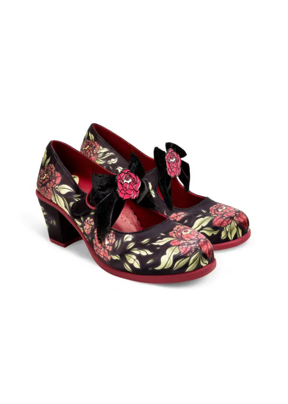 Chocolaticas® Mid Heels Rose Of Life Women's Mary Jane Pump sold by Modcloth