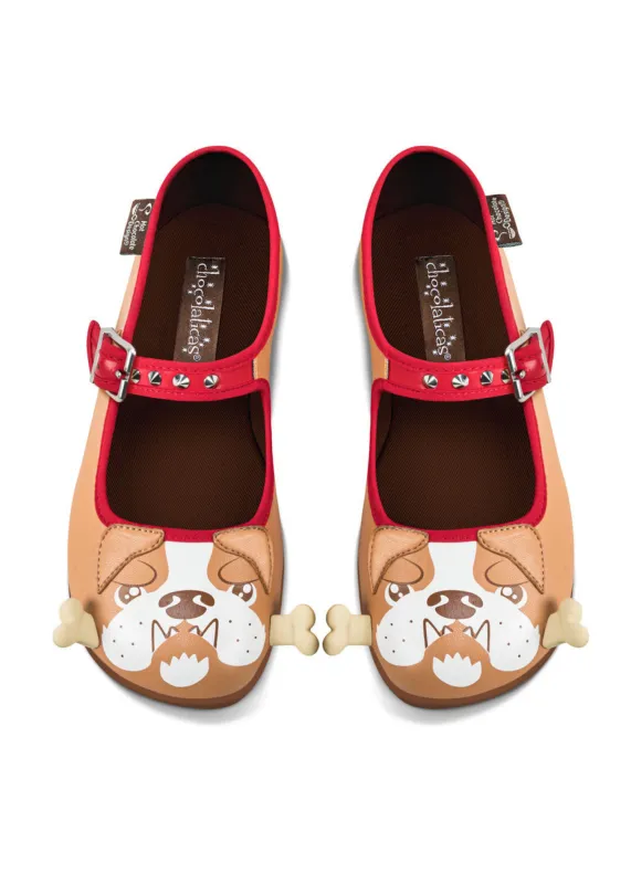 Chocolaticas® Bulldog Women's Mary Jane Flat made by Modcloth