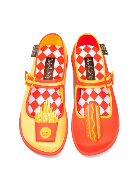 Chocolaticas® Hot Dog Women's Mary Jane Flat sold by Modcloth