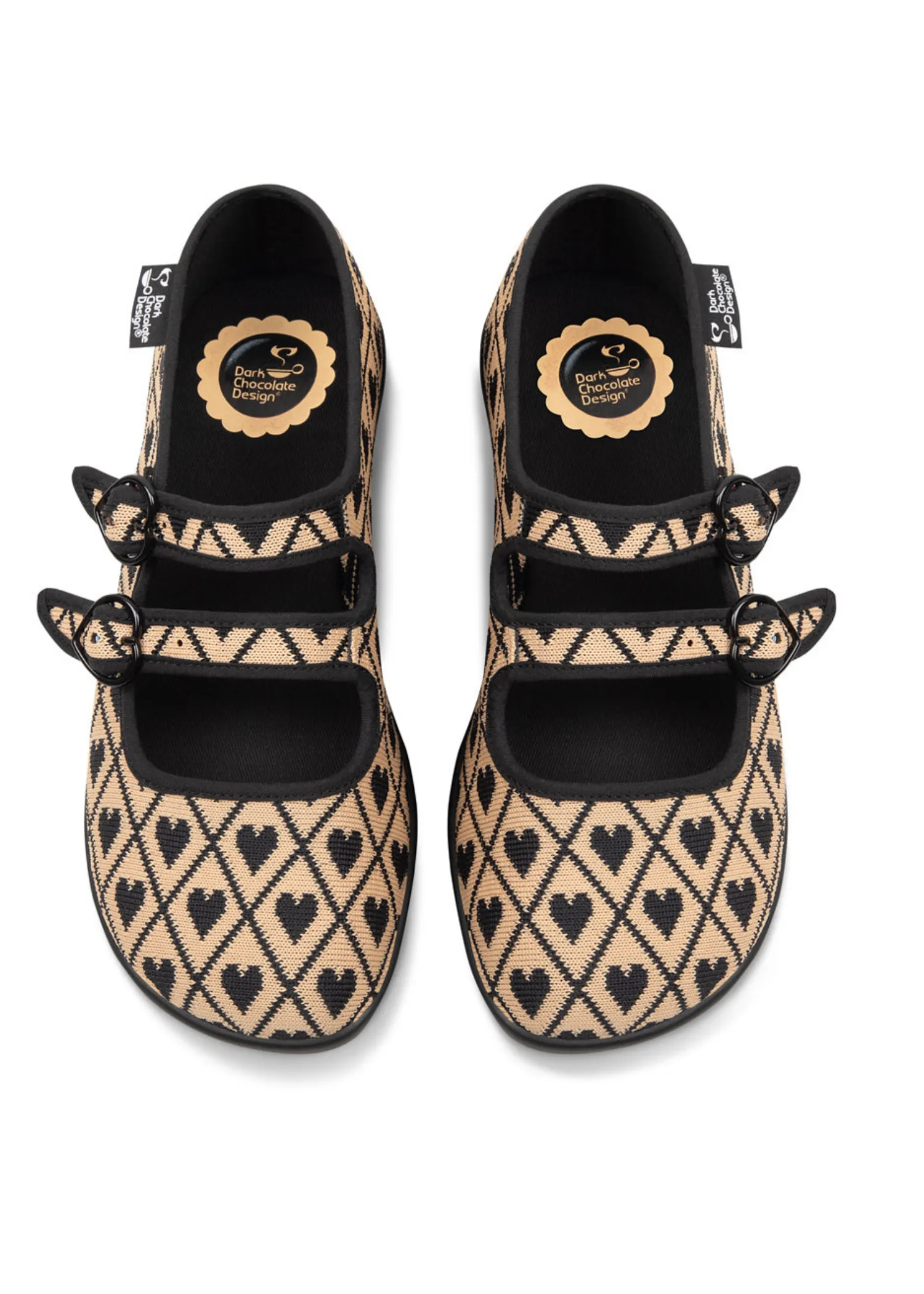 Chocolaticas® I Wove You 2 Women's Mary Jane Flat sold by Modcloth