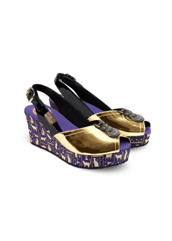 Chocolaticas® Bastet Mid Women's Sandal sold by Modcloth