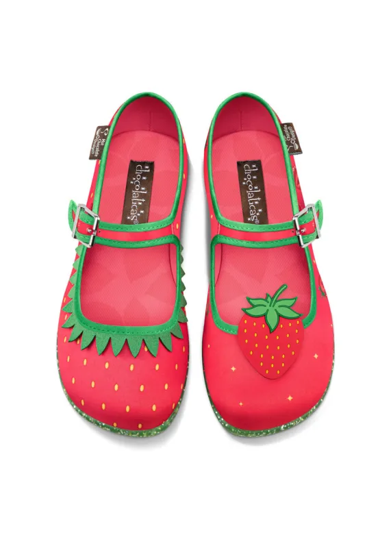Chocolaticas® Berry Bliss Women's Mary Jane Flat sold by Modcloth