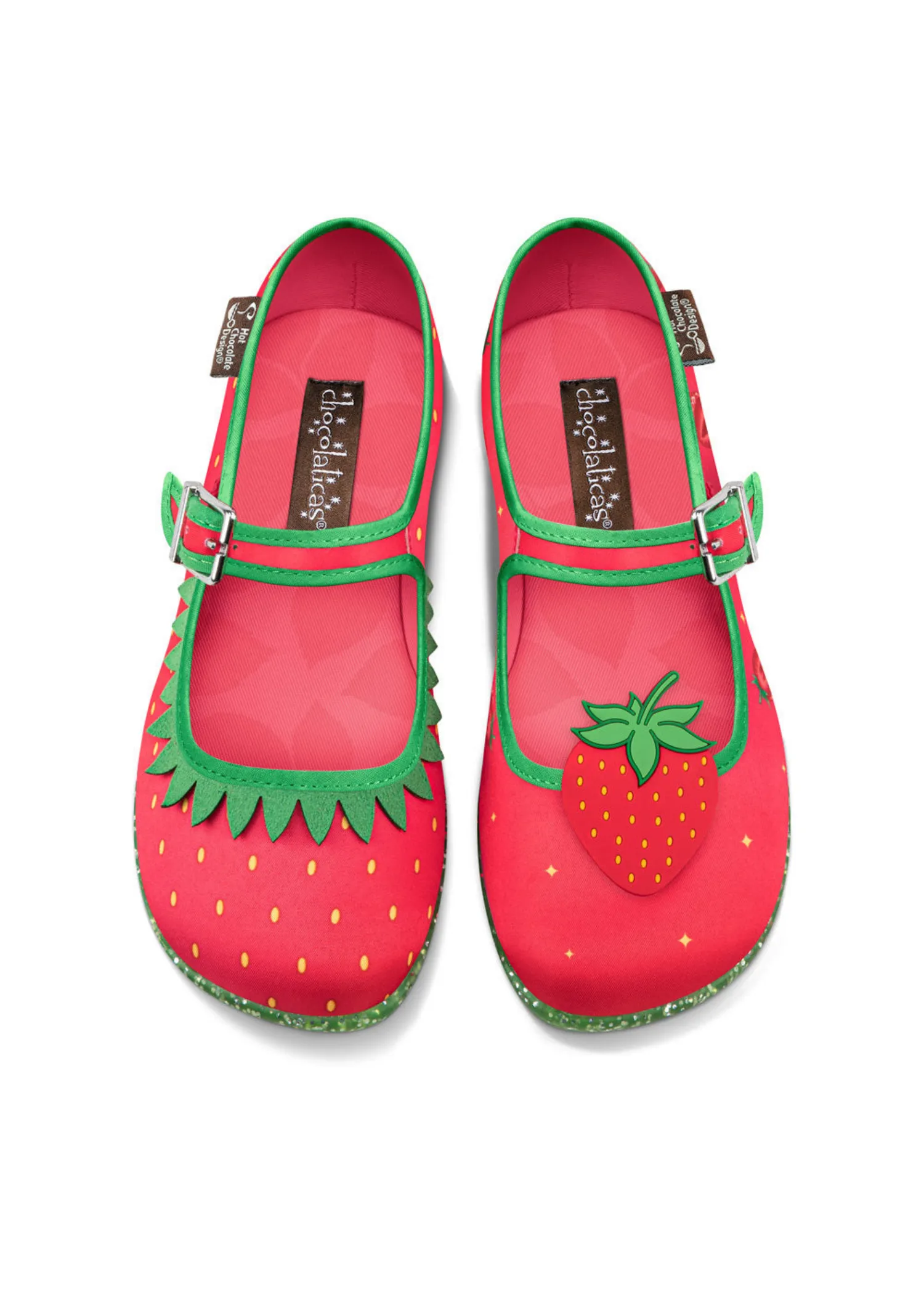 Chocolaticas® Berry Bliss Women's Mary Jane Flat sold by Modcloth