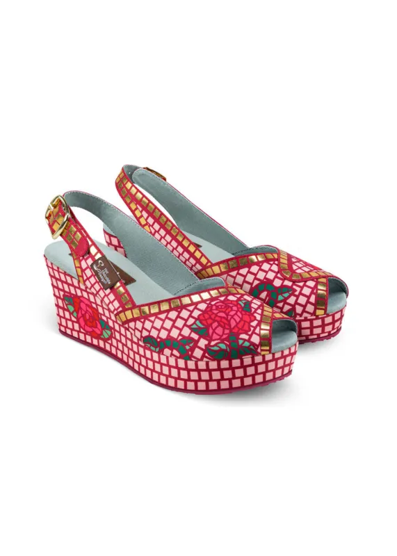 Chocolaticas® Mosaic Garden Women's Sandal sold by Modcloth