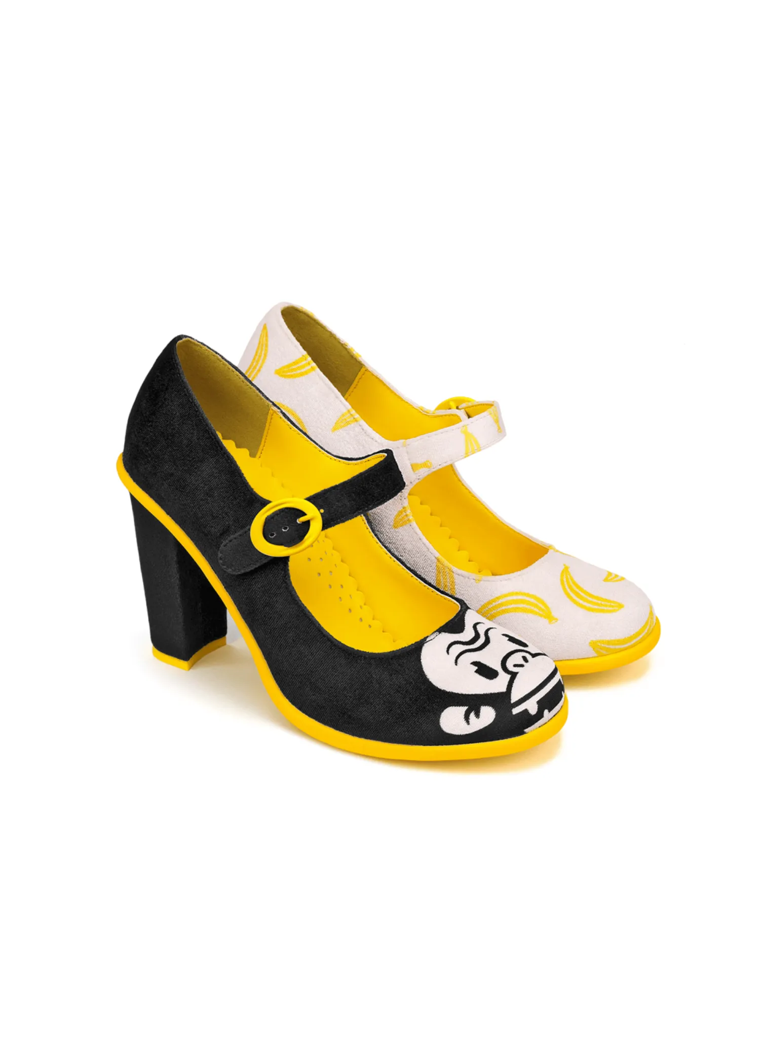 Chocolaticas® High Heels Monkey Business Women's Mary Jane Pump Shoes sold by Modcloth