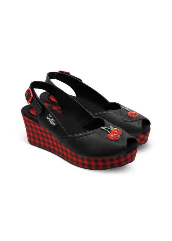 Chocolaticas® Death Cherry Women's Sandal sold by Modcloth