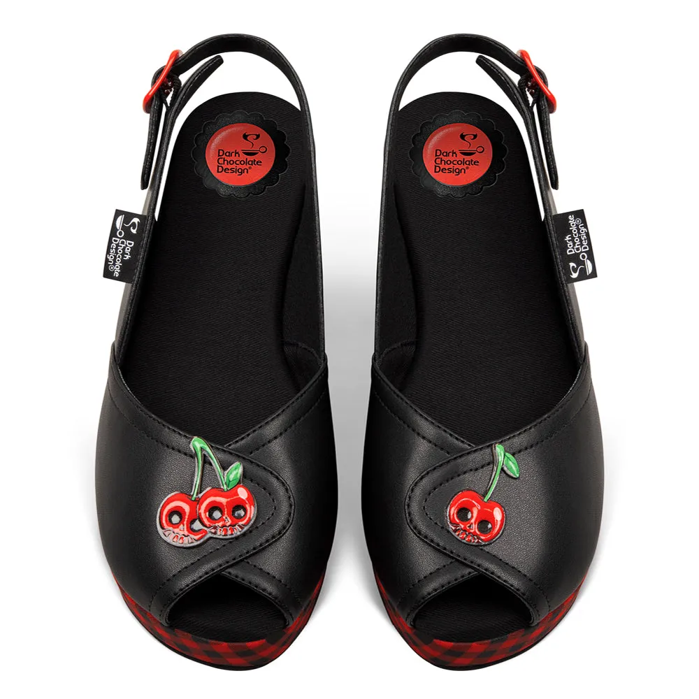 Chocolaticas® Death Cherry Women's Sandal sold by Modcloth product image thumbnail 2