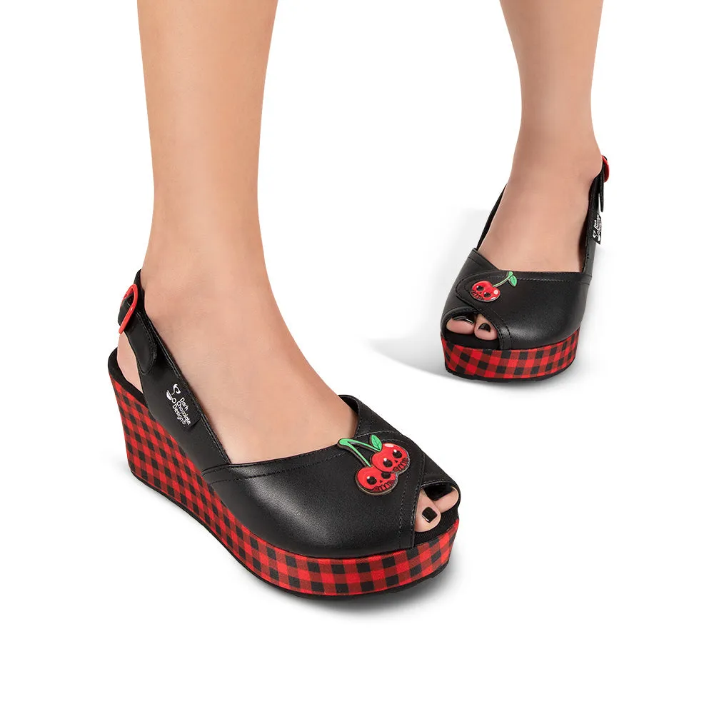 Chocolaticas® Death Cherry Women's Sandal sold by Modcloth product image thumbnail 4