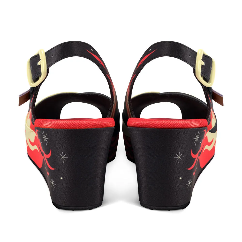 Chocolaticas® She's On Fire Women's Sandal sold by Modcloth product image thumbnail 4