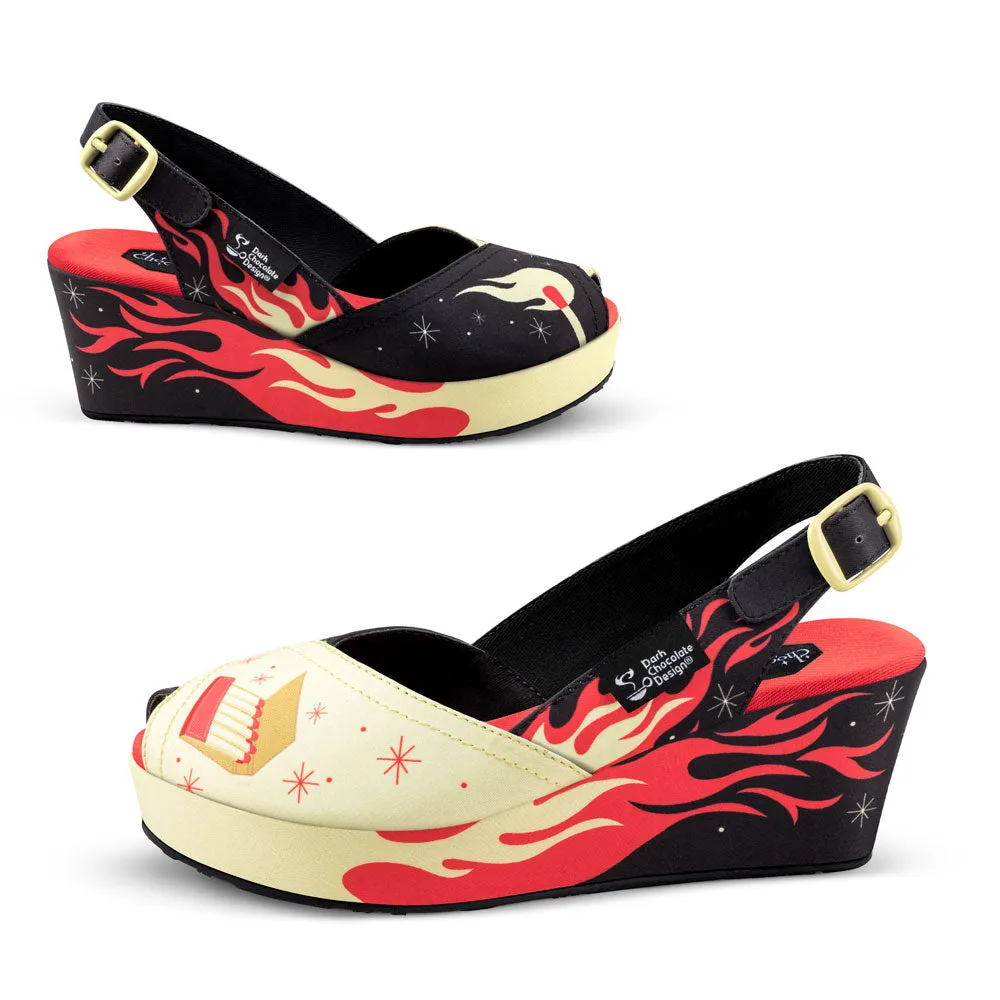 Chocolaticas® She's On Fire Women's Sandal sold by Modcloth product image thumbnail 3