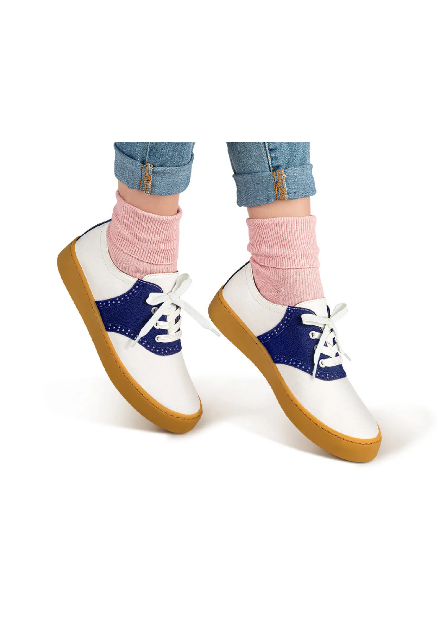 Saddle Blue Casual Sneaker sold by Modcloth