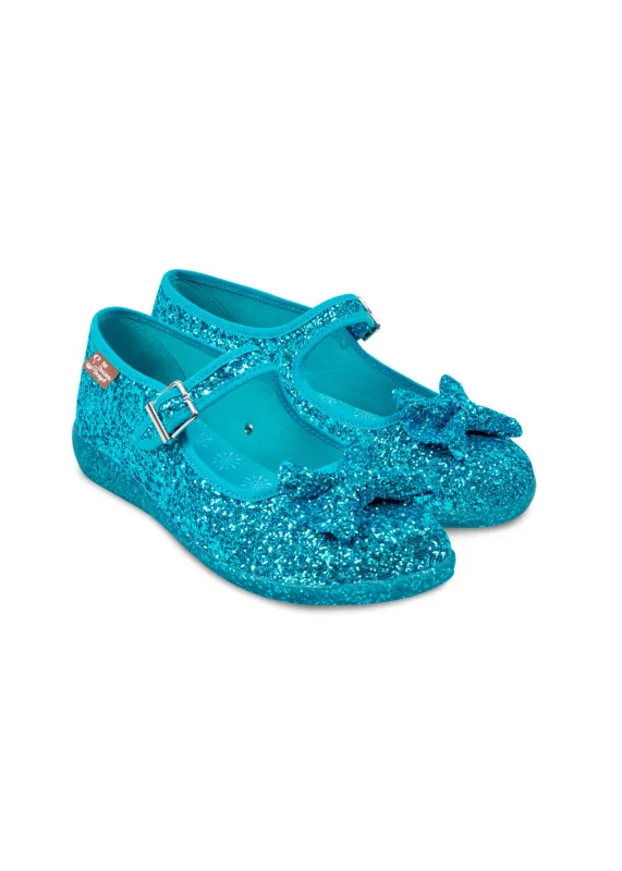 Chocolaticas® Glitter Ice Women's Mary Jane Flat sold by Modcloth