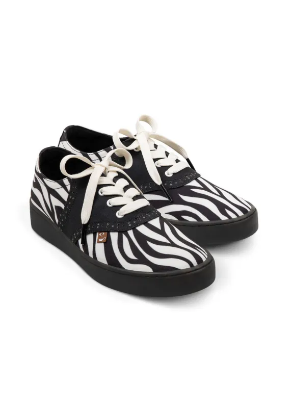 Saddle Zebra Casual Sneaker sold by Modcloth