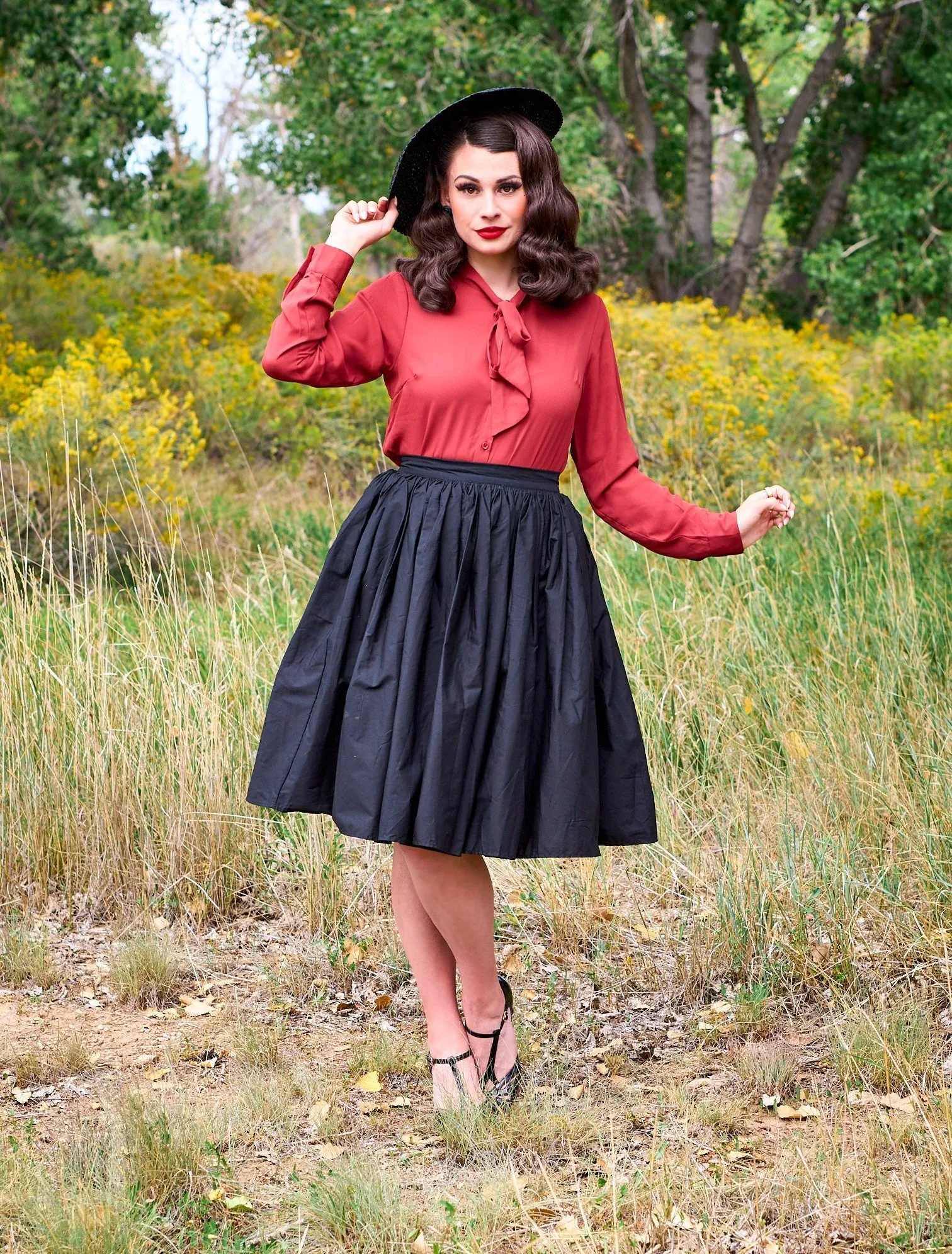 Helen Retro Blouse in Cognac sold by Modcloth product image thumbnail 2