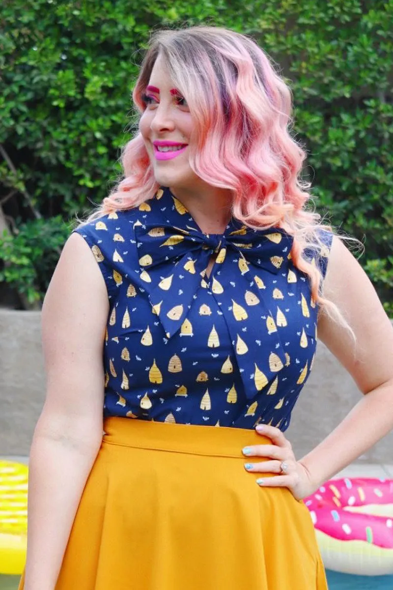 Beehive Bow Top sold by Modcloth