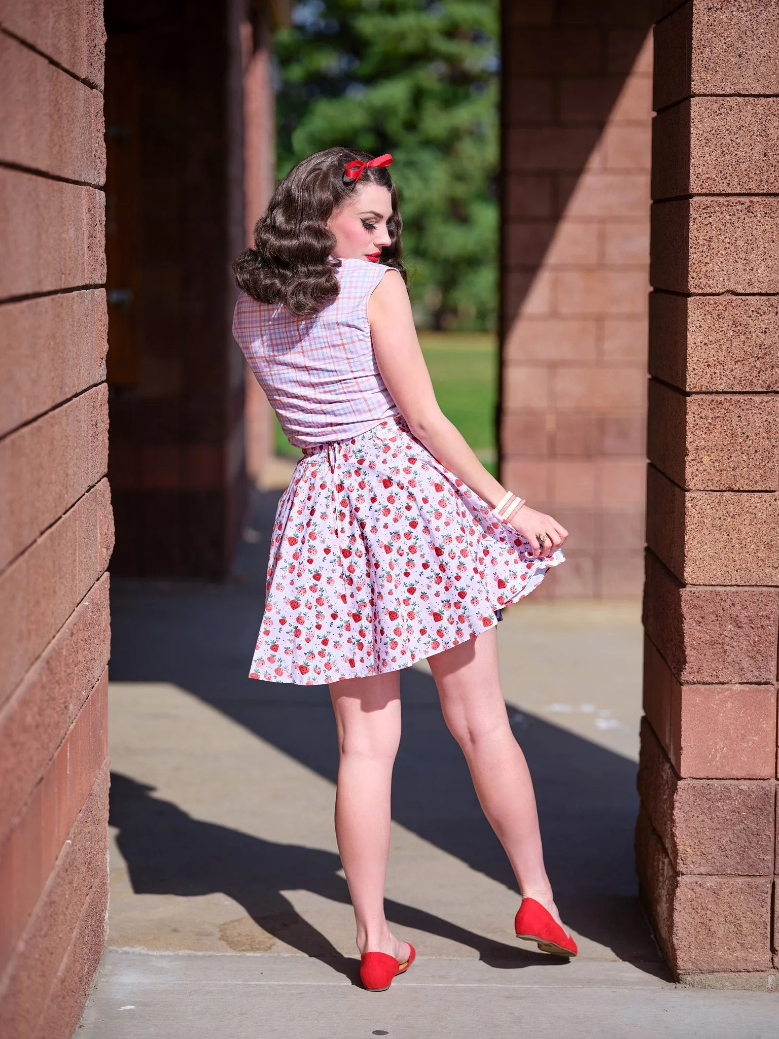 Plaid Bow Top sold by Modcloth product image thumbnail 3