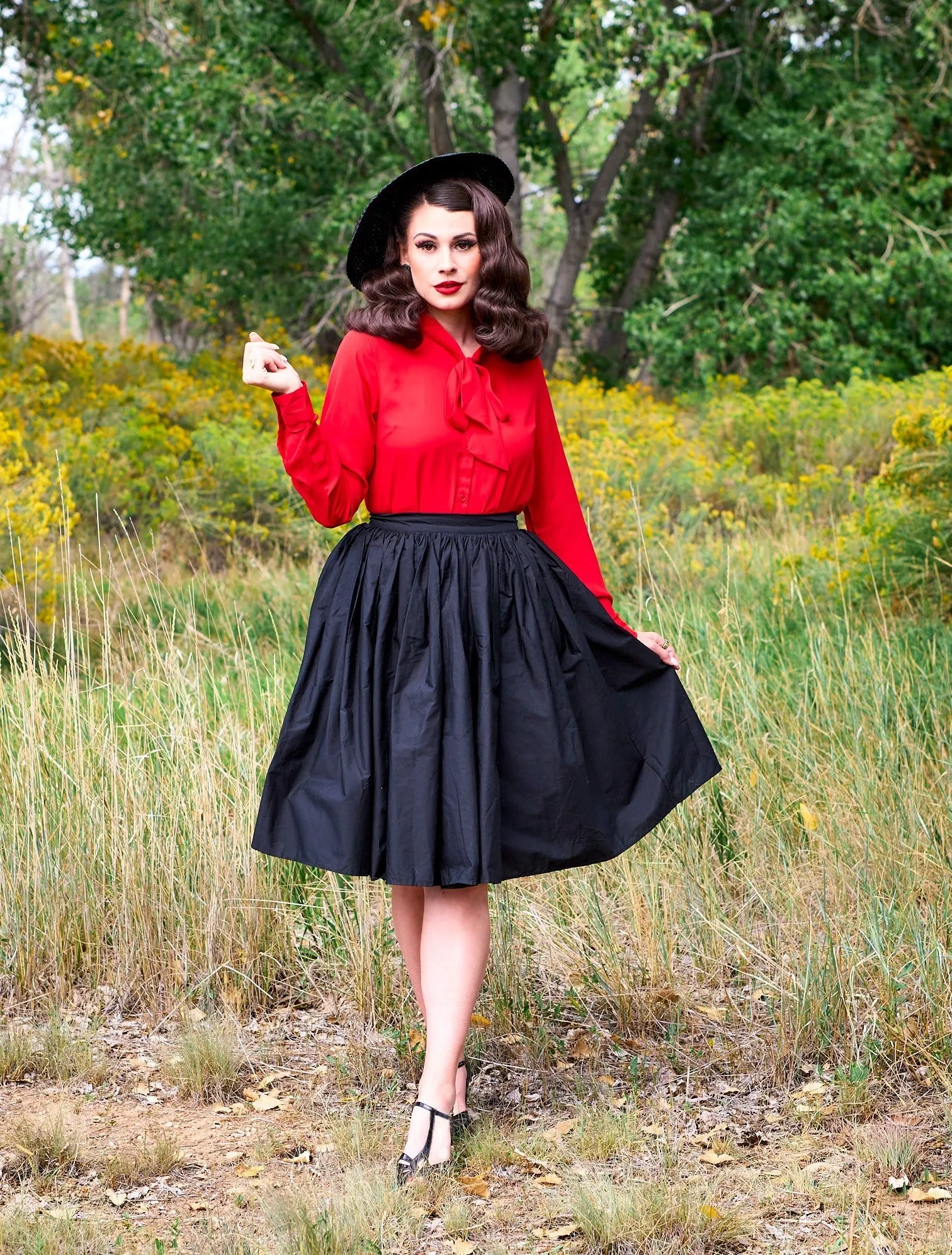Helen Retro Blouse in Red sold by Modcloth product image thumbnail 2