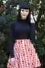 Black Mock Neck Top sold by Modcloth