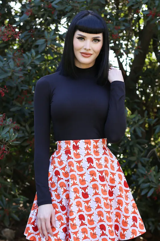 Black Mock Neck Top sold by Modcloth