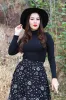 Black Mock Neck Top sold by Modcloth