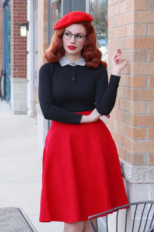 Charlotte Skirt in Red sold by Modcloth