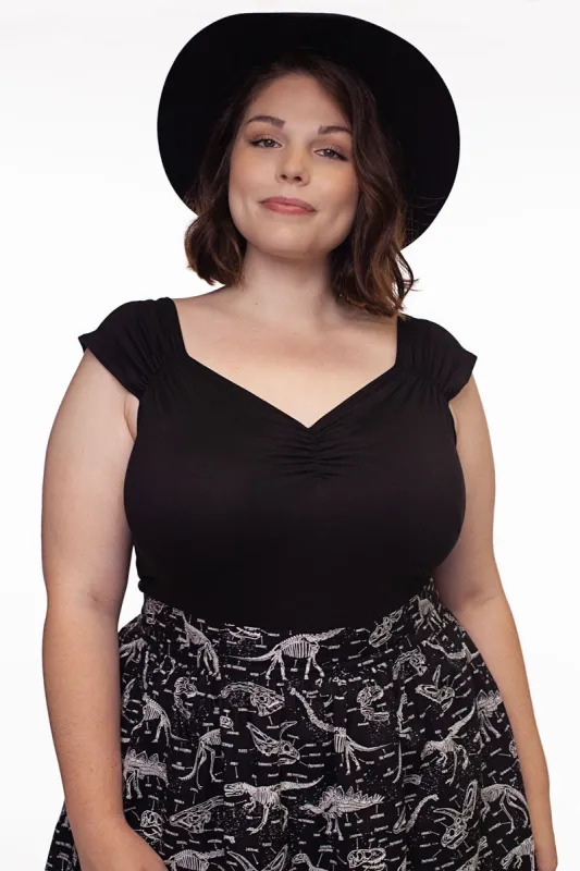 Isabel Top in Black sold by Modcloth
