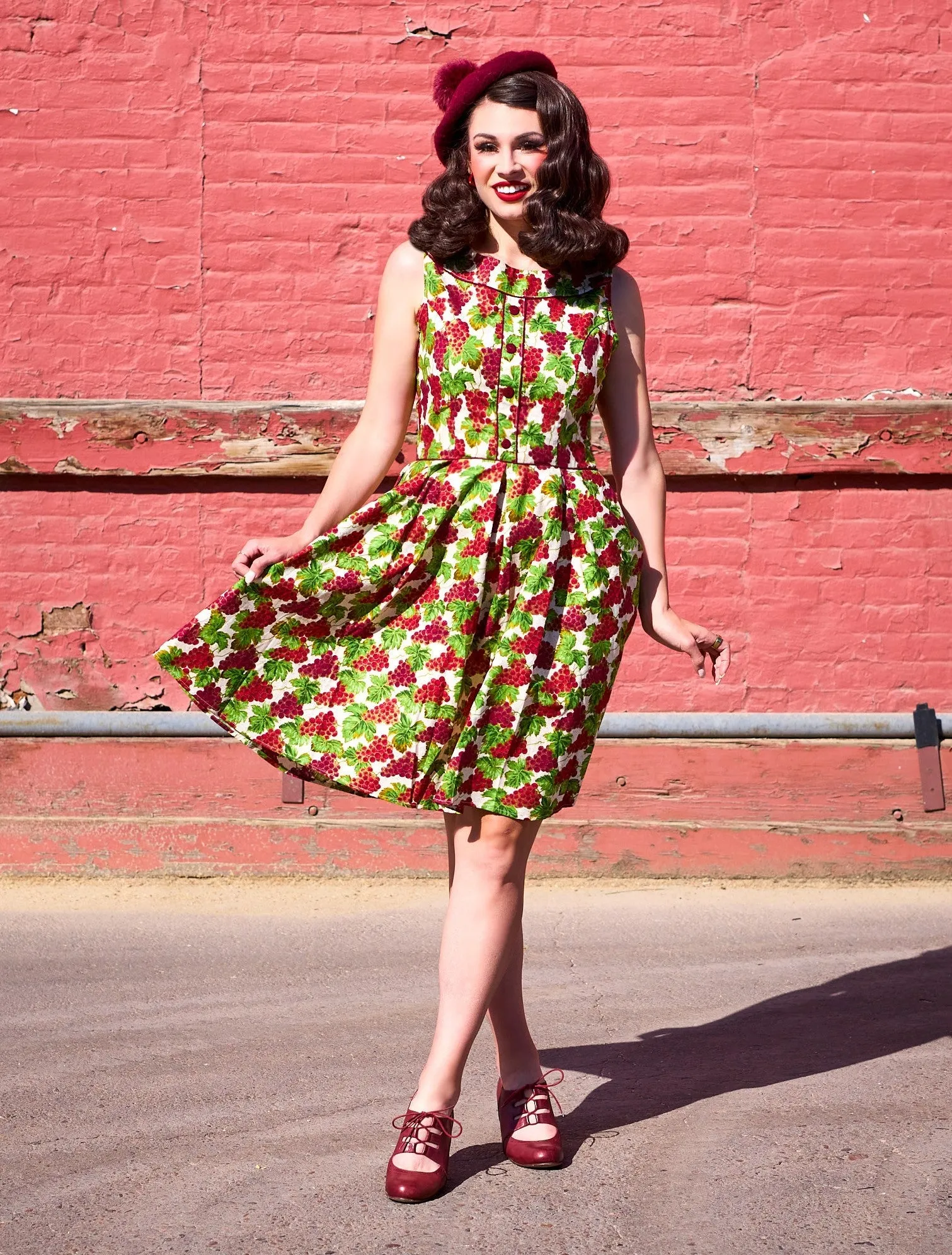 Elizabeth Dress in Grapes sold by Modcloth