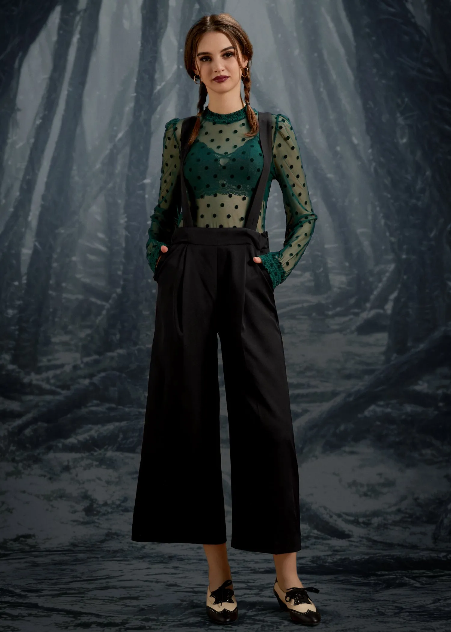 ModCloth Roxanne Smocked Mockneck Blouse sold by Modcloth product image thumbnail 3